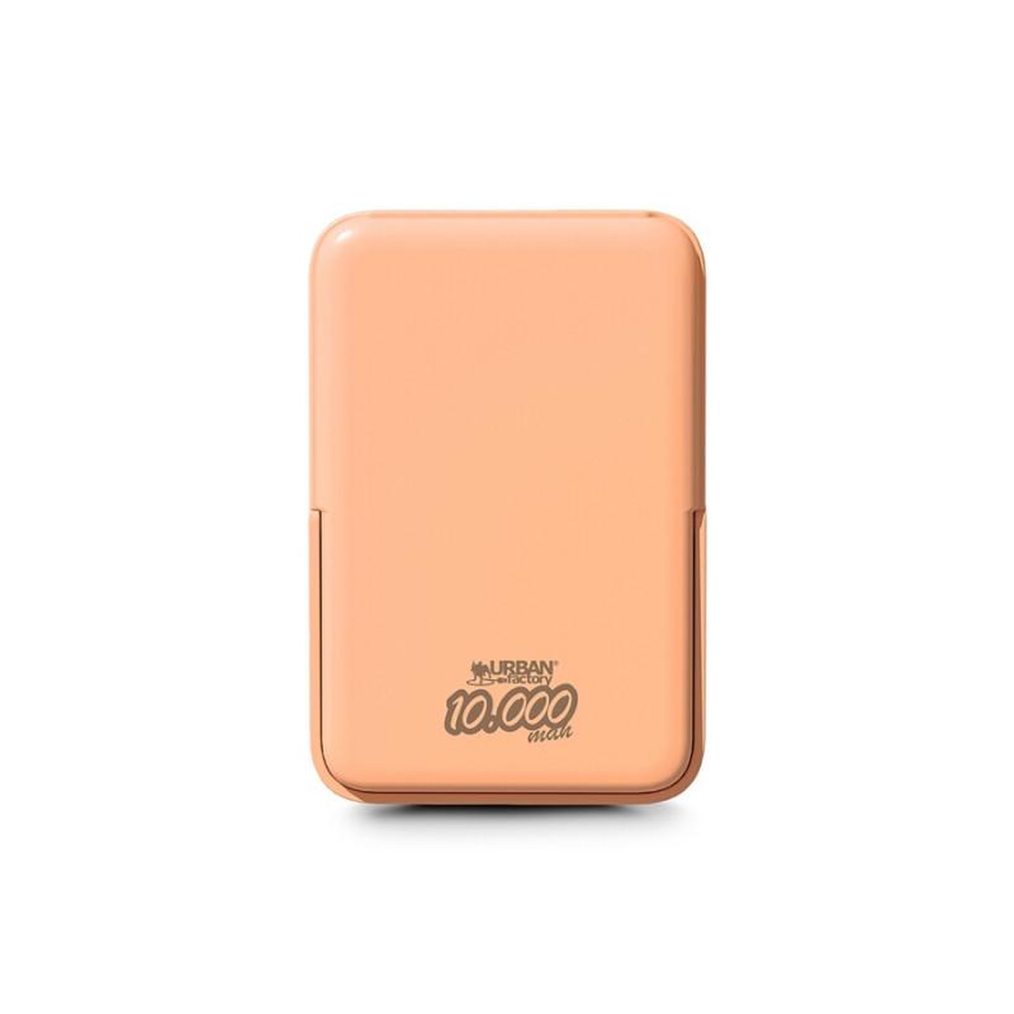 Voir la diapositive 3 : URBAN FACTORY Batterie externe 10000 mah magsafe abricot