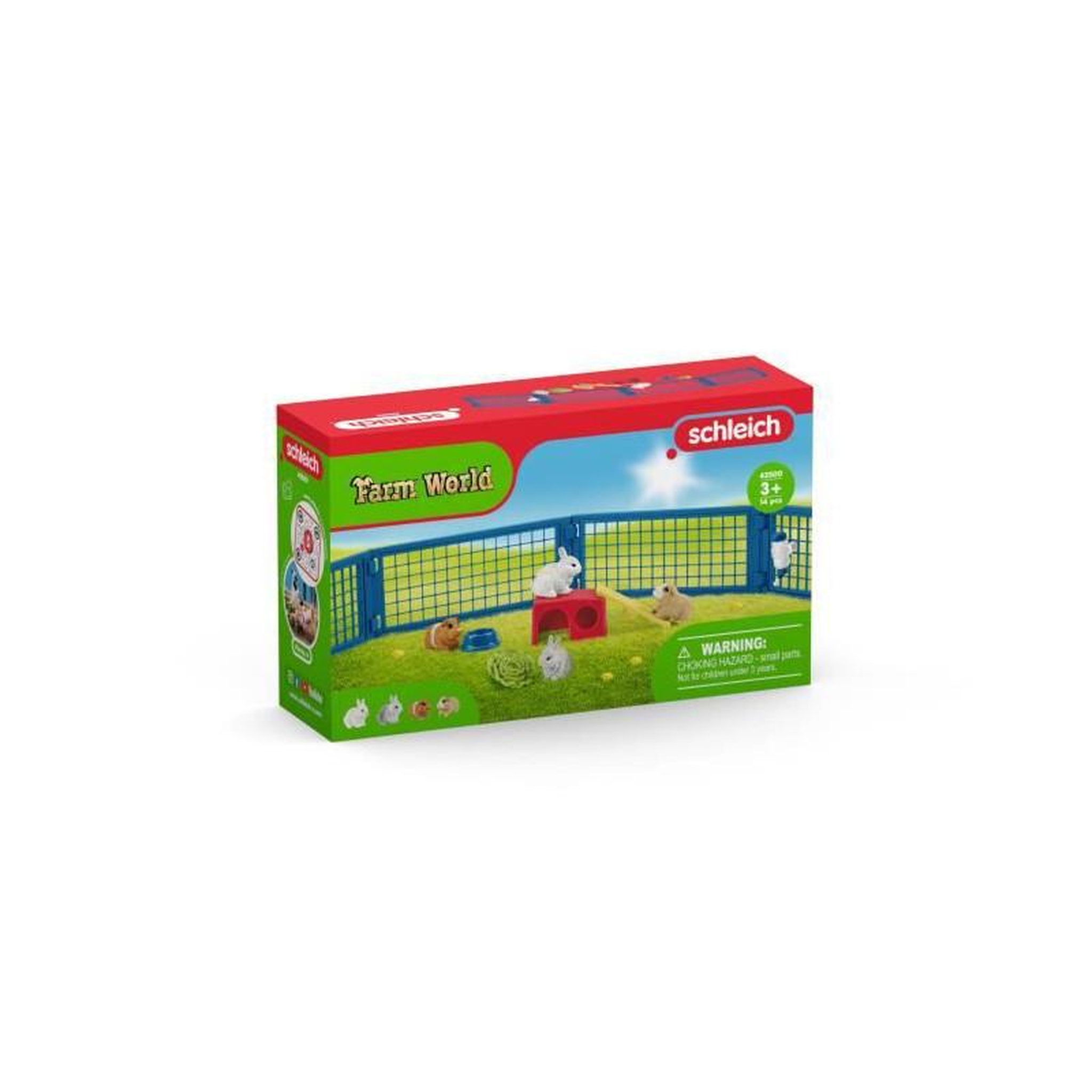 Voir la diapositive 2 : Schleich Schleich - Maison pour lapins et cochons d'Inde - 42500
