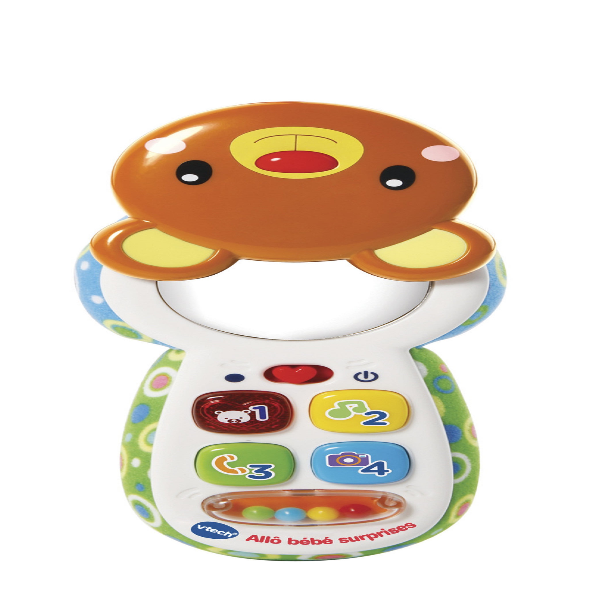 Voir la diapositive 2 : VTECH Téléphone Allo bébé surprises brun - Dès 12 mois