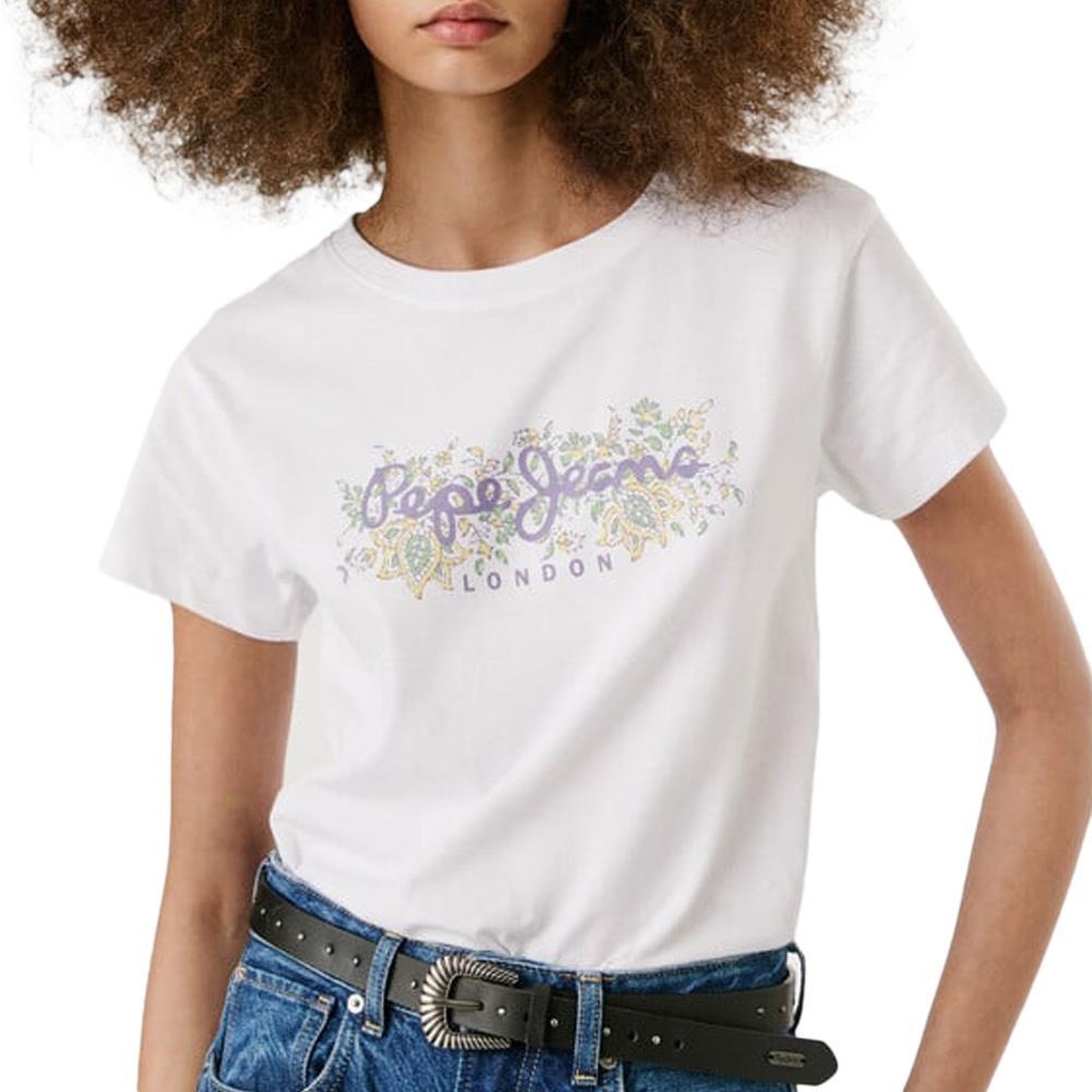 Pepe Jeans T-shirt Blanc Femme Pepe jeans Ava. Coloris disponibles : Blanc
