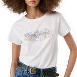 Pepe Jeans T-shirt Blanc Femme Pepe jeans Ava. Coloris disponibles : Blanc