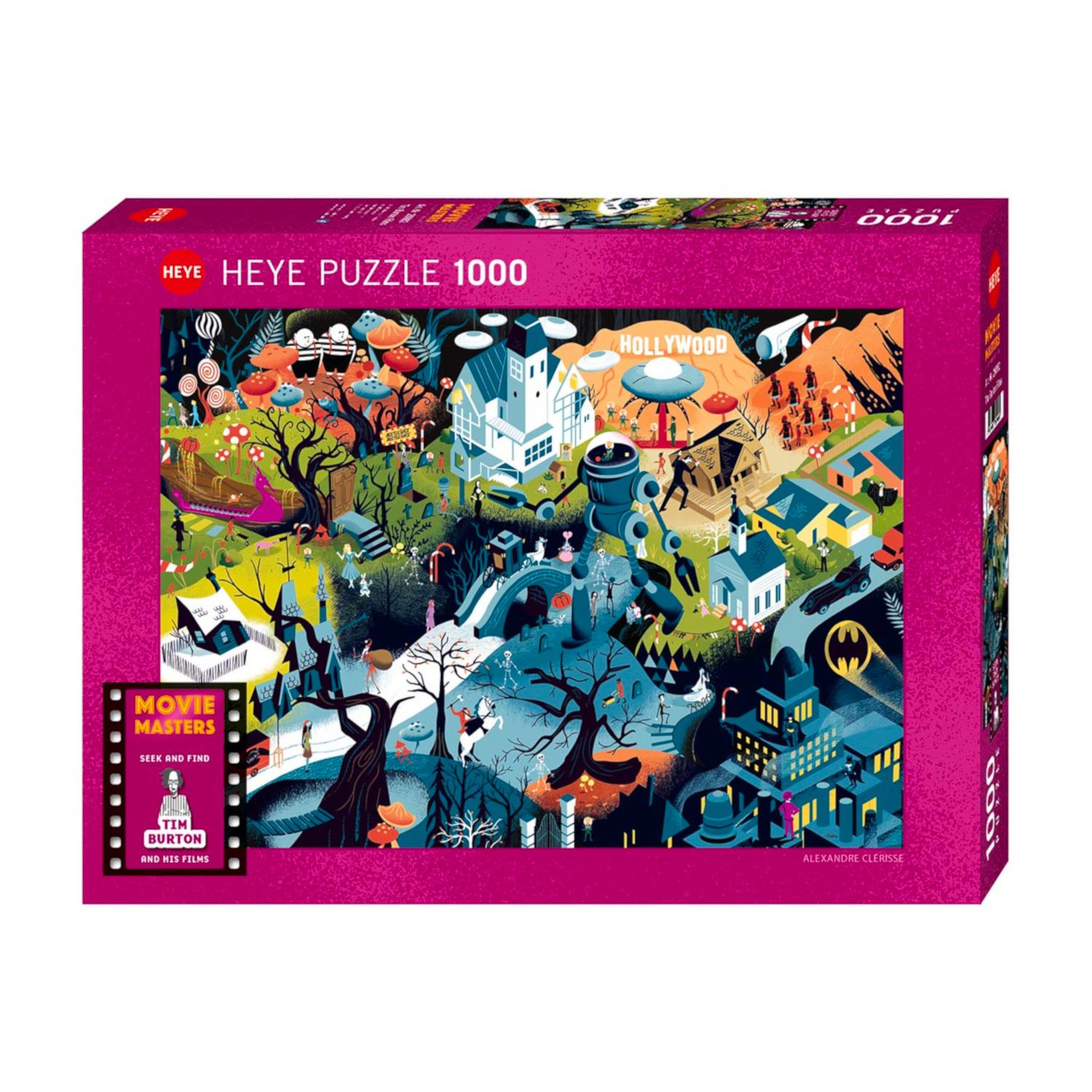Voir la diapositive 2 : Heye Puzzle 1000 pièces Heye Tim Burton Films