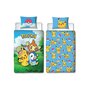 Voir la diapositive 1 : Pokemon Parure de lit réversible - POKEMON - Pikachu et ses amis - Microfibre - 1 housse de couette 140 x 200 cm + 1 taie 63 x 63 cm