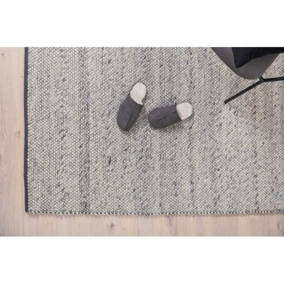 Paris Prix Tapis Déco en Laine  Ganga  201x303cm Gris