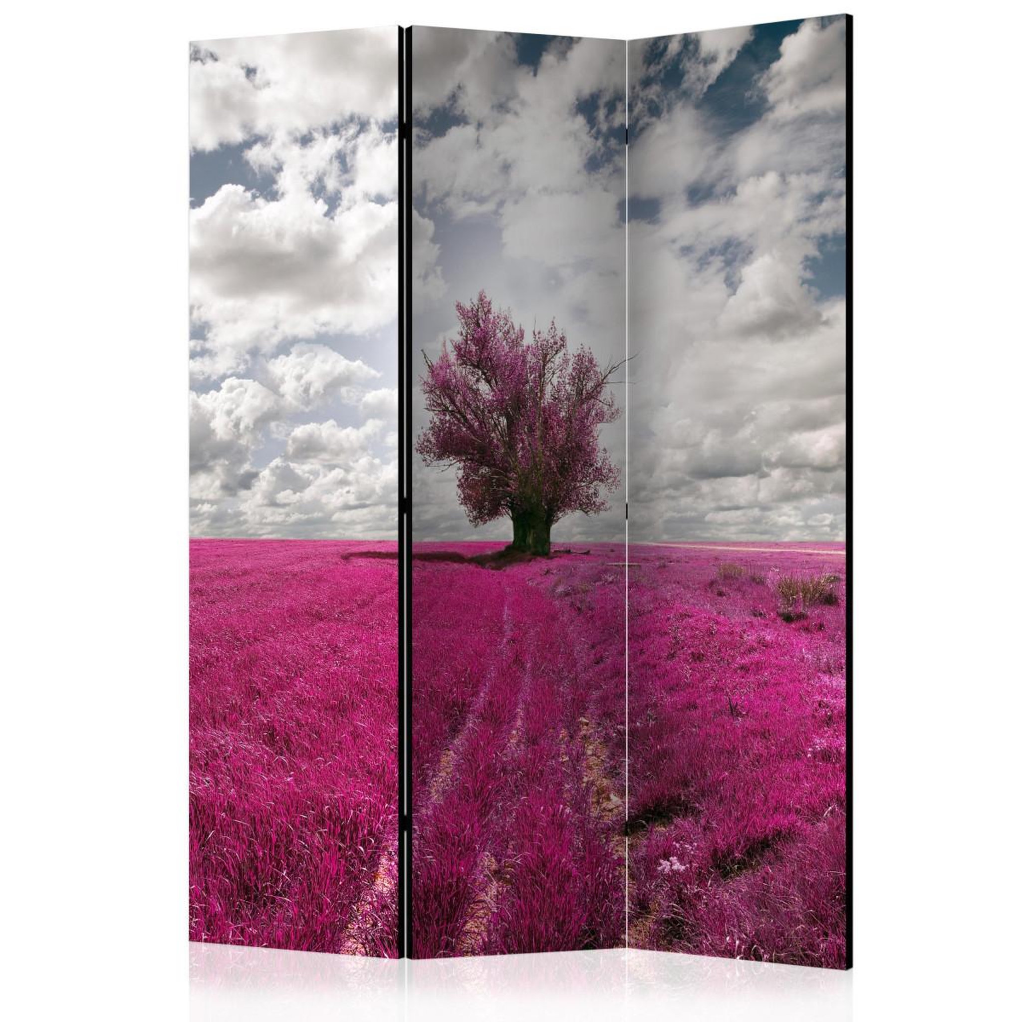 Paris Prix Paravent 3 volets  magenta meadow  135x172cm