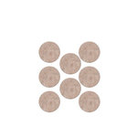 CENTRALE BRICO Lot de 8 patins feutre en laine adhésif, SCOTCH, diam. 25 mm, beige