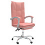 Voir la diapositive 2 : VIDAXL Fauteuil inclinable de bureau Rose Similicuir