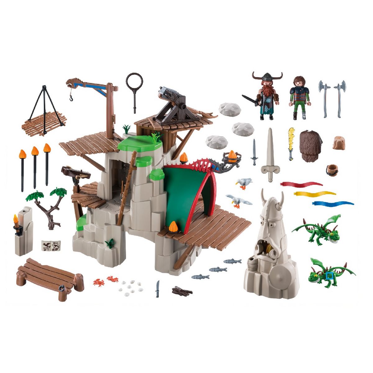 PLAYMOBIL 9243 - Dragons - Campement île Beurk