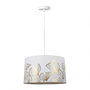 Voir la diapositive 3 : OSTARIA Suspension cylindrique Ginkgo blanc doré D40