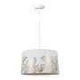 Voir la diapositive 3 : OSTARIA Suspension cylindrique Ginkgo blanc doré D40