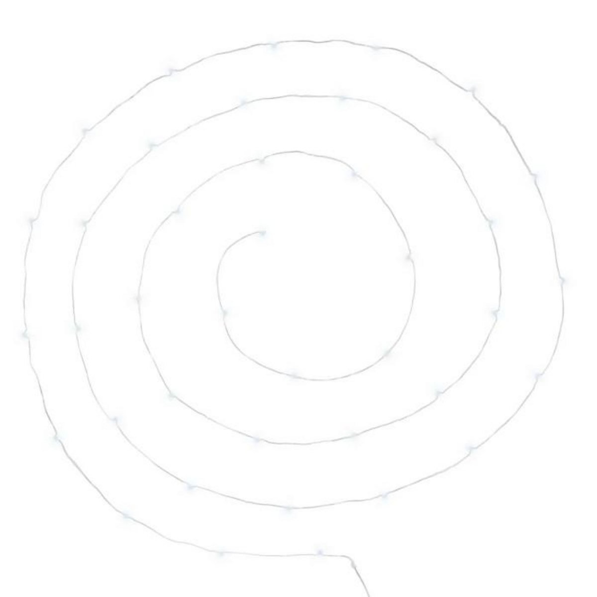 ATMOSPHERA Guirlande Lumineuse  40 Led Blanc  395cm Chrome