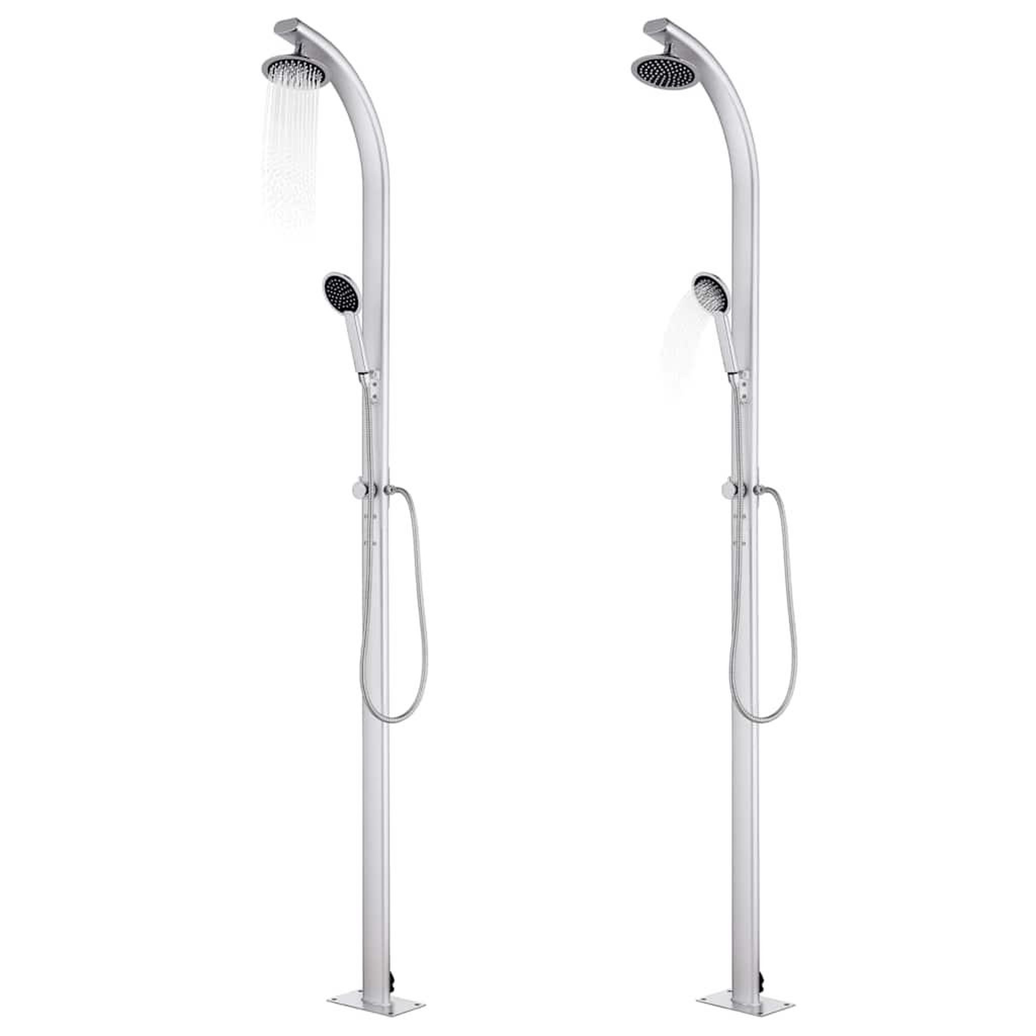 Voir la diapositive 2 : VIDAXL Douche de jardin 215 cm Aluminium