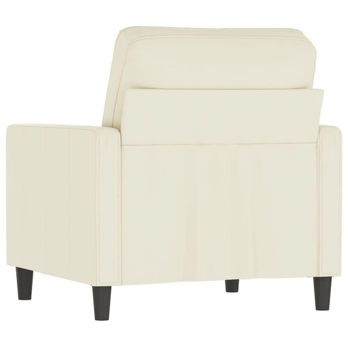 VIDAXL Fauteuil Creme 60 cm Velours