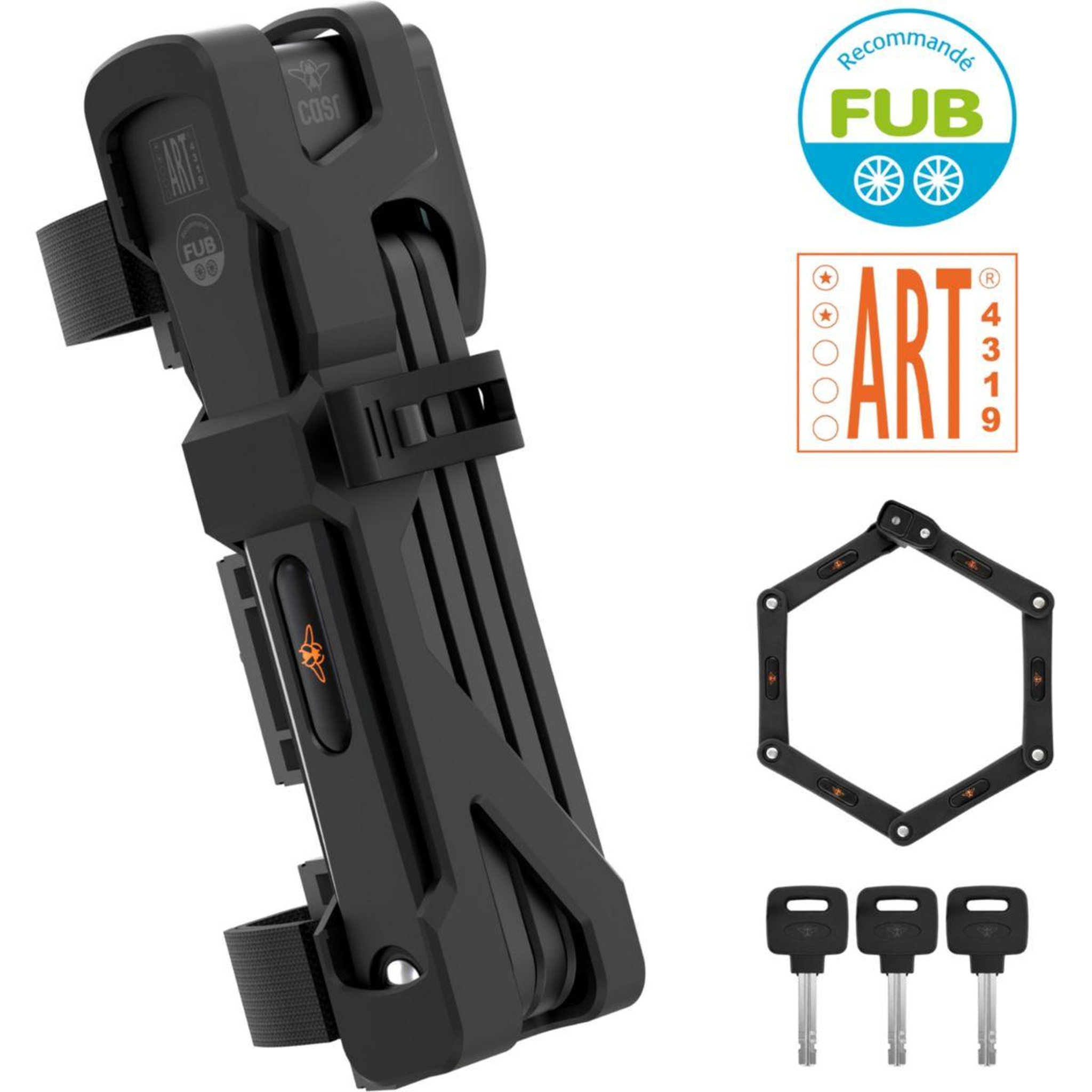CASR Antivol fold pro noir fub 2