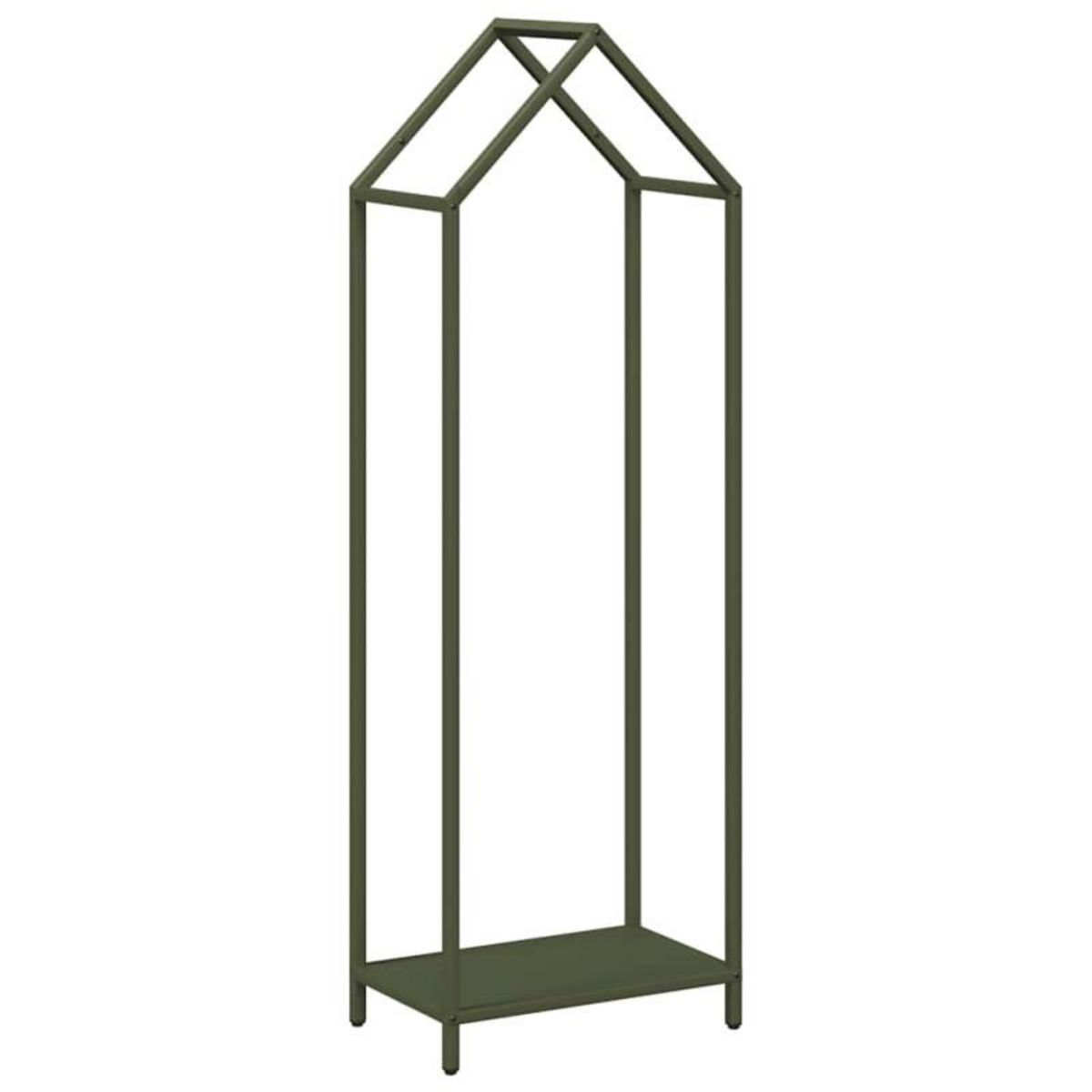 VIDAXL Portant de bois chauffage vert olive 40x25x120 cm