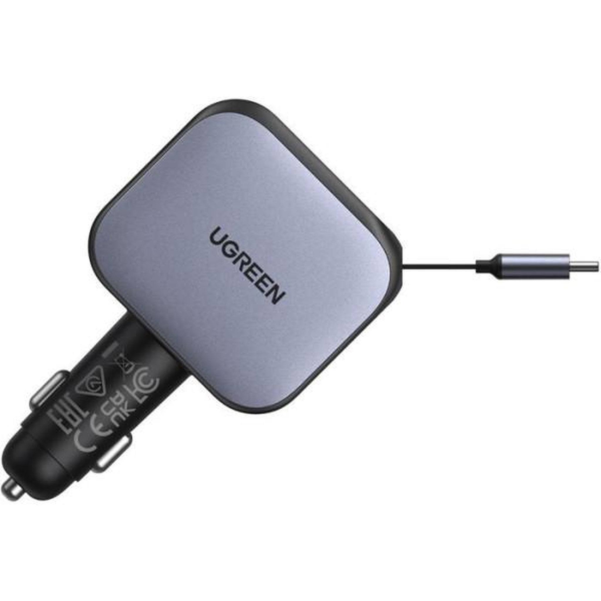 UGREEN Chargeur voiture - ugreen - 145w - avec câble rétractable