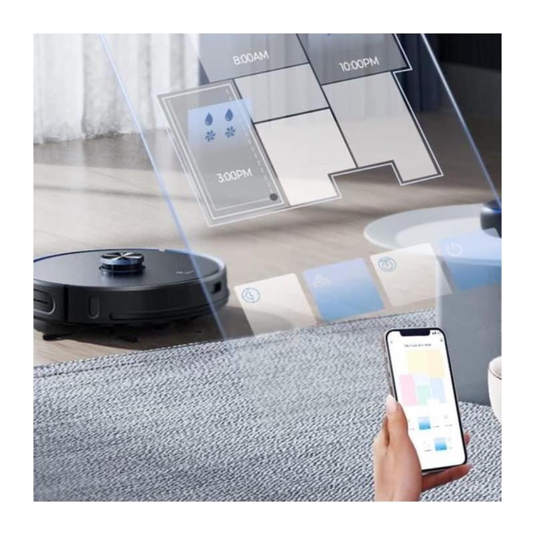 Voir la diapositive 6 : EZICLEAN Aspirateur robot laveur connecté - i-botz7smart