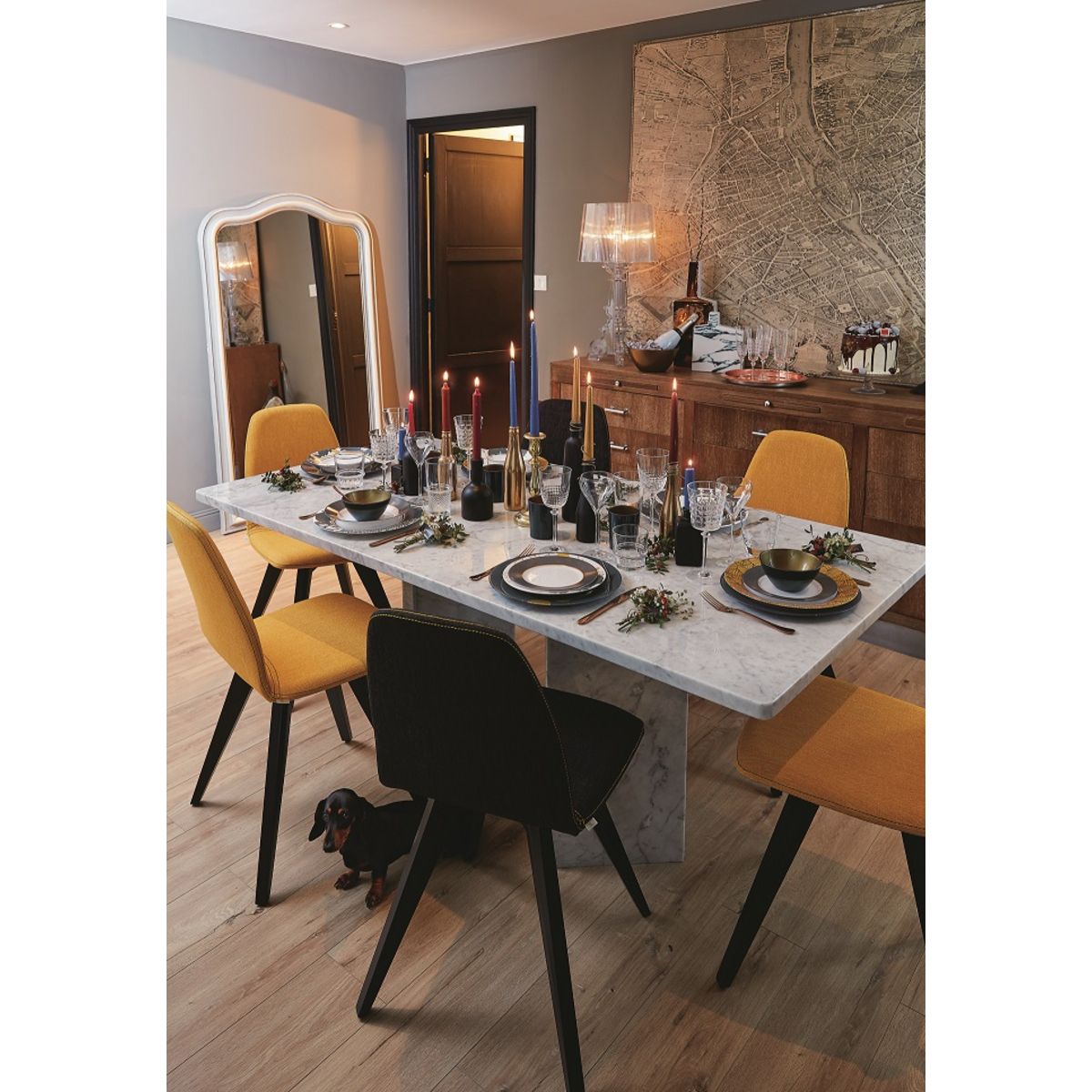 LUMINARC Service d'assiettes 18 pièces en opale ORME 