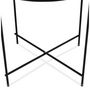 Voir la diapositive 6 : Paris Prix Table d'Appoint Ronde Pliable  Minois  45cm Noir