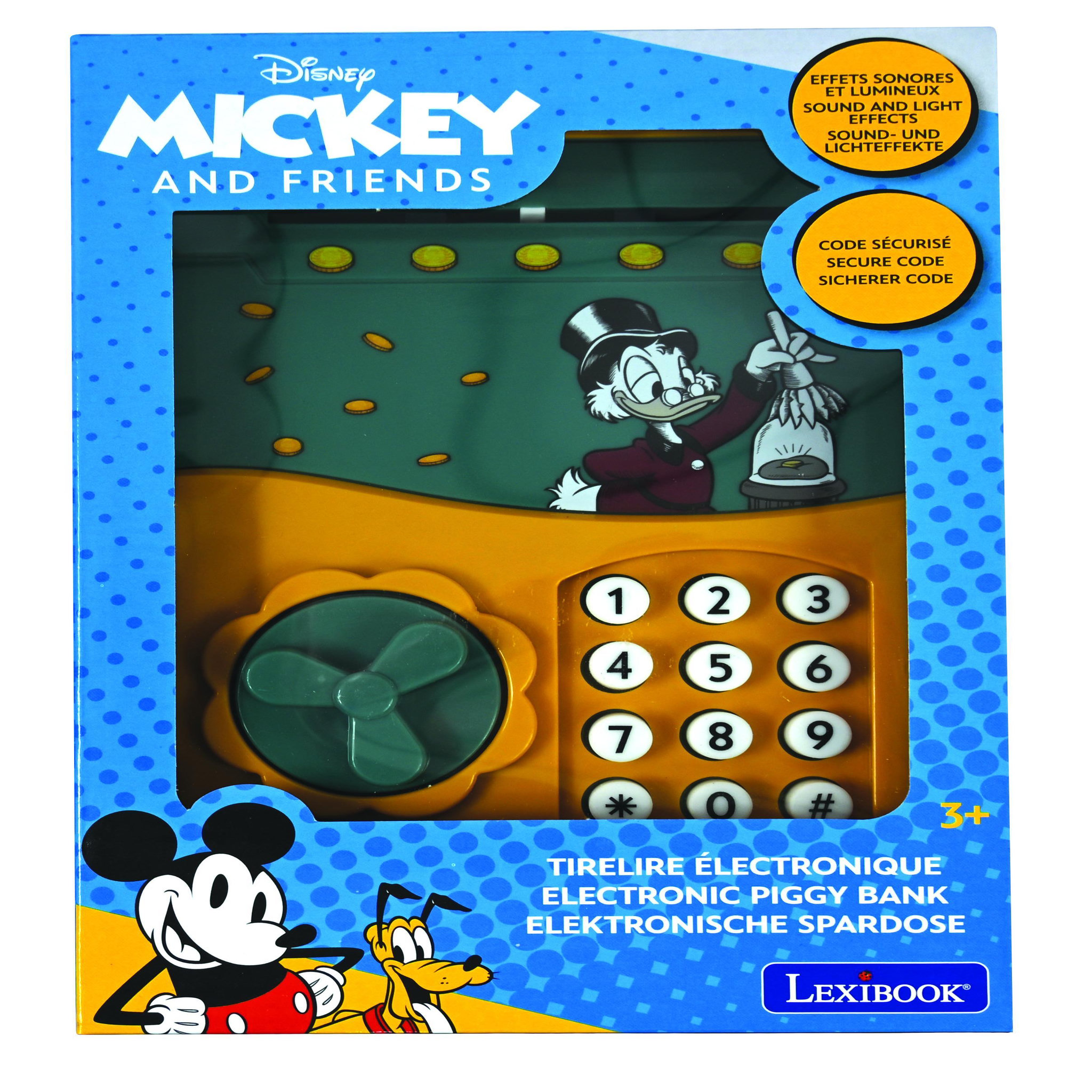 Voir la diapositive 6 : Lexibook Tirelire électronique Disney Picsou avec effets sonores et lumineux.