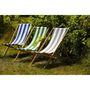 Voir la diapositive 2 : Jardin prive Transat Chilienne Cancale - JARDIN PRIVE - Gris - Pliable et sans entretien - Toile fixe - Multipositions