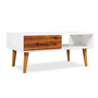 Voir la diapositive 1 : VIDAXL Table basse Bois d'acacia massif 90x50x40 cm