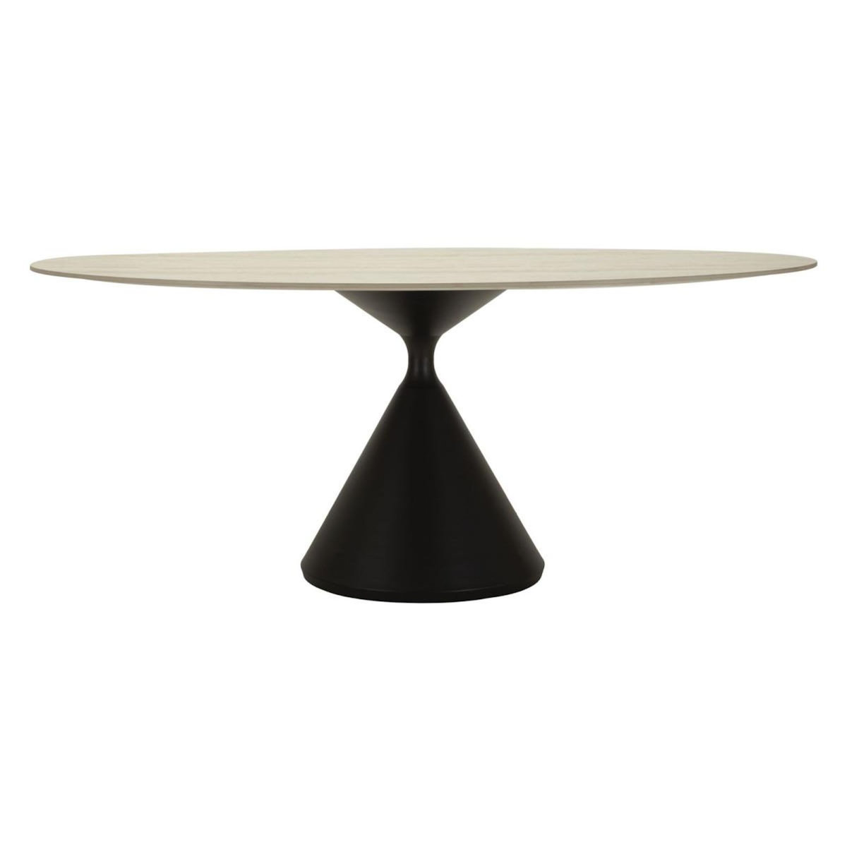 Paris Prix Table de Repas Ovale  Space  180cm Noir