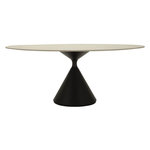 Paris Prix Table de Repas Ovale  Space  180cm Noir