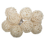 ATMOSPHERA Guirlande Lumineuse Led  10 Boules  165cm Ivoire