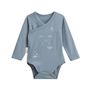 Voir la diapositive 6 : Petit Béguin Lot de 2 bodies bébé manches longues ouverture croisée Rêverie