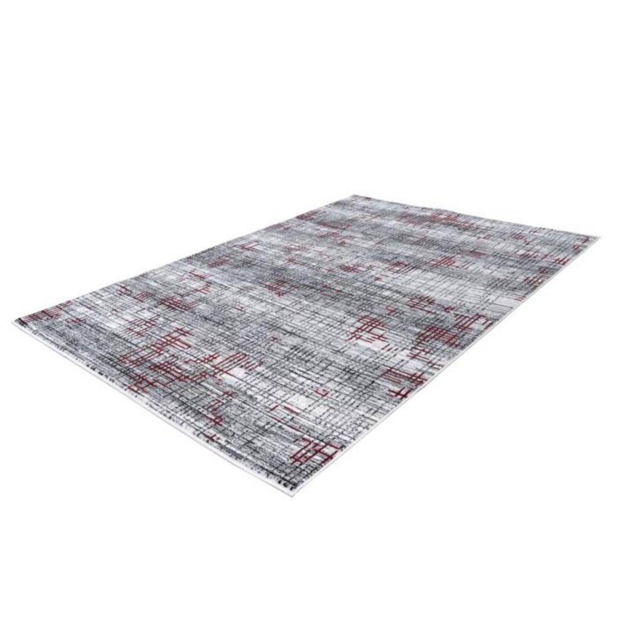 Paris Prix Tapis Vintage à Poils Courts  Vancouver III  Rouge