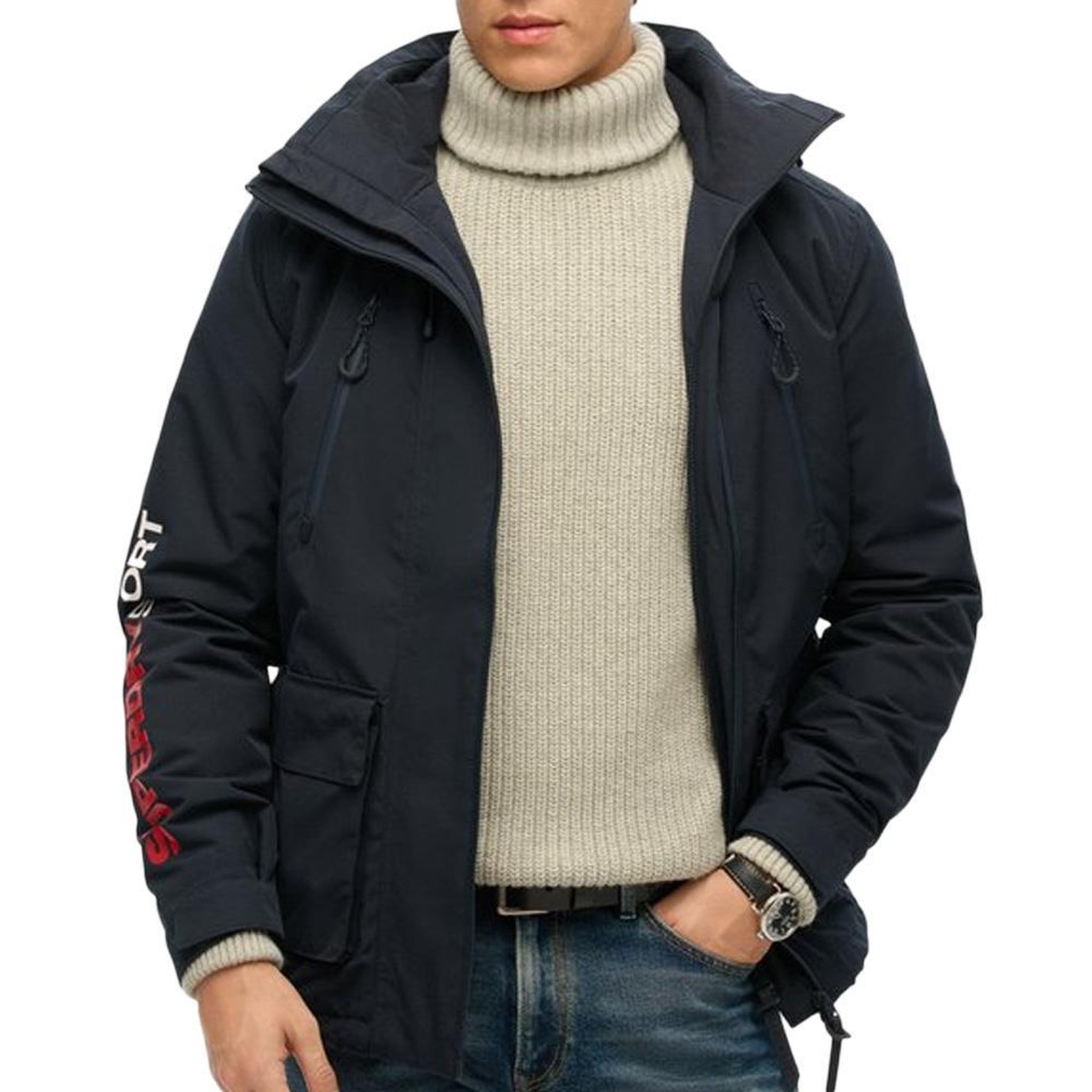 Voir la diapositive 2 : SUPERDRY Manteaux  Homme Superdry Hooded Ultimate Windbreaker