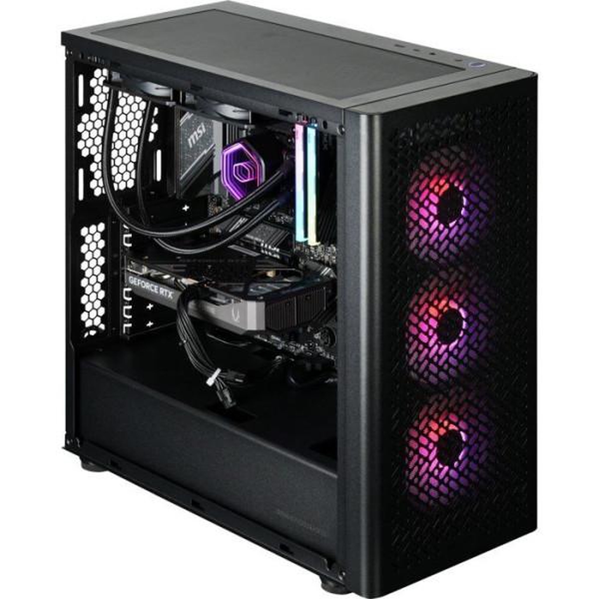Voir la diapositive 5 : Cooler Master PC Gamer powered by COOLER MASTER - Sans Windows - AMD Ryzen 8400F - RTX 5060 - RAM 32Go DDR5 - SSD 1To