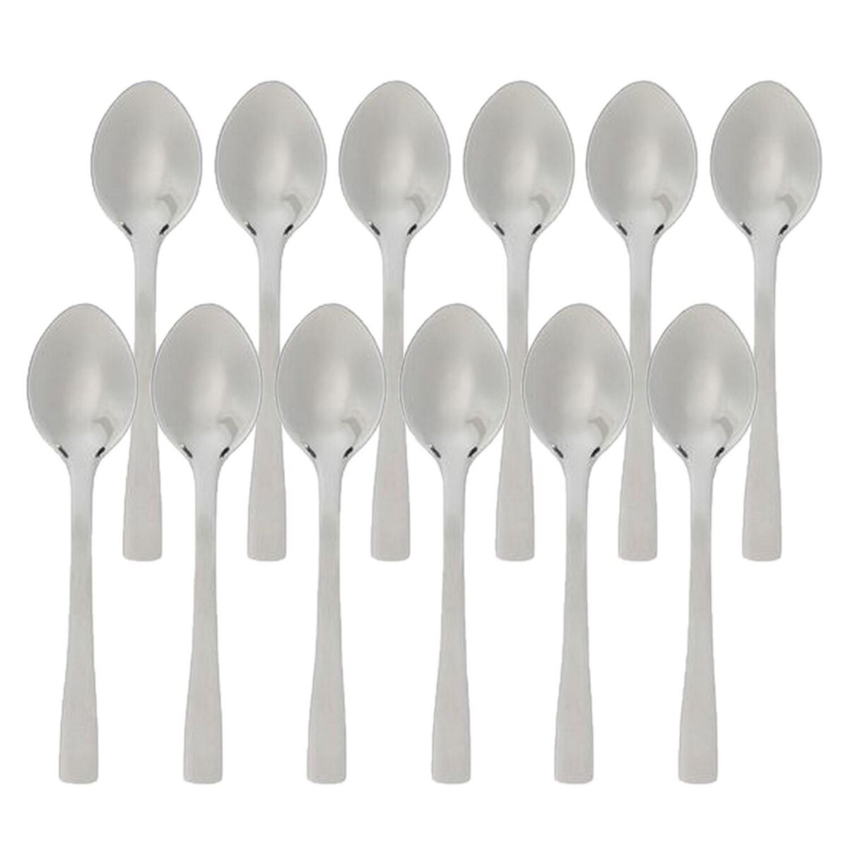 TOILINUX 12 Cuillères à café en inox Moka - Argent