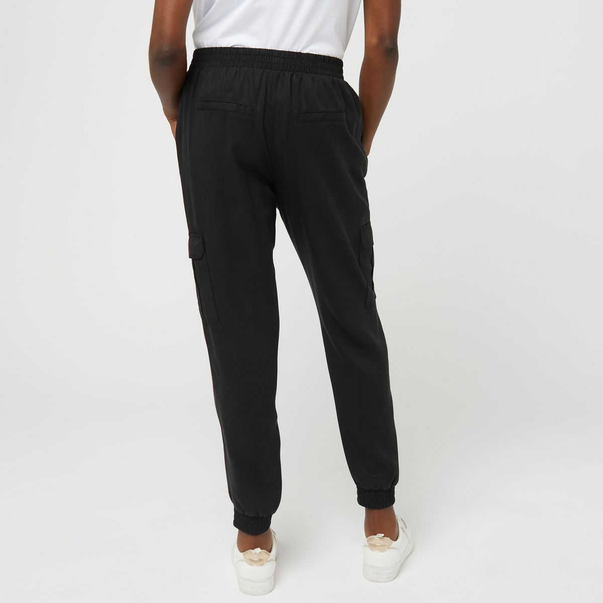 INEXTENSO Pantalon noir uni femme
