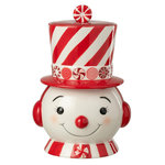 Paris Prix Boîte Déco Noël  Bonhomme de Neige  30cm Rouge