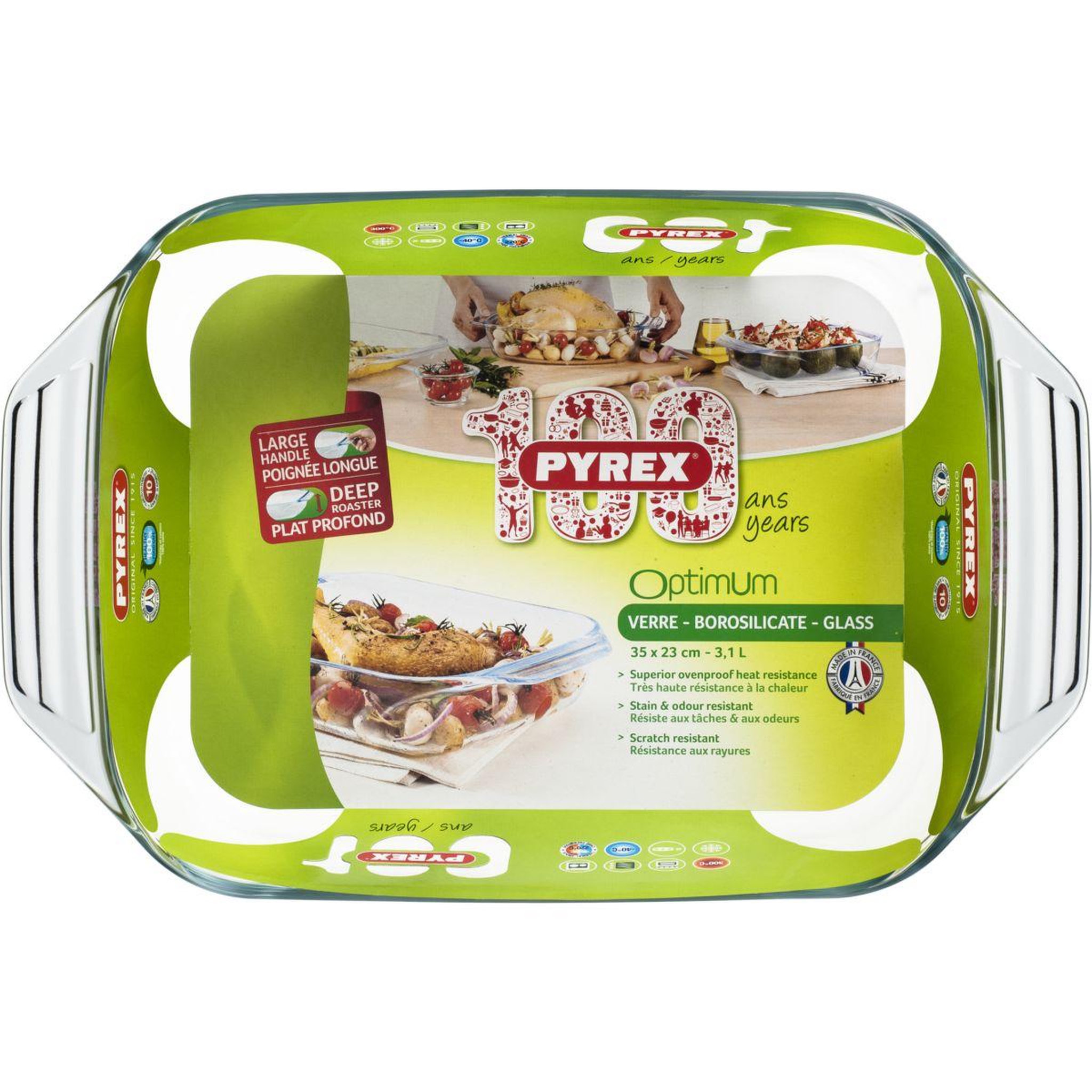 Voir la diapositive 3 : PYREX Plat au four rectangulaire 39x25 cm irresistible