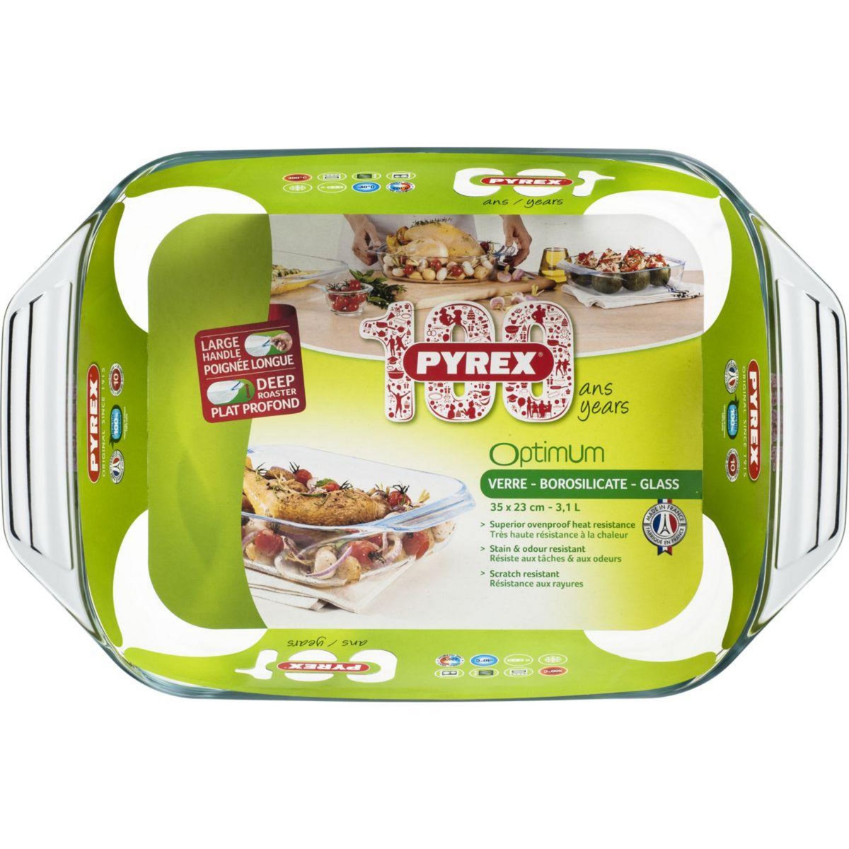 PYREX Plat au four rectangulaire 39x25 cm Irresistible