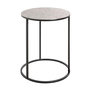 Voir la diapositive 2 : Paris Prix Table d'Appoint Ronde  Galia  60cm Argent & Noir