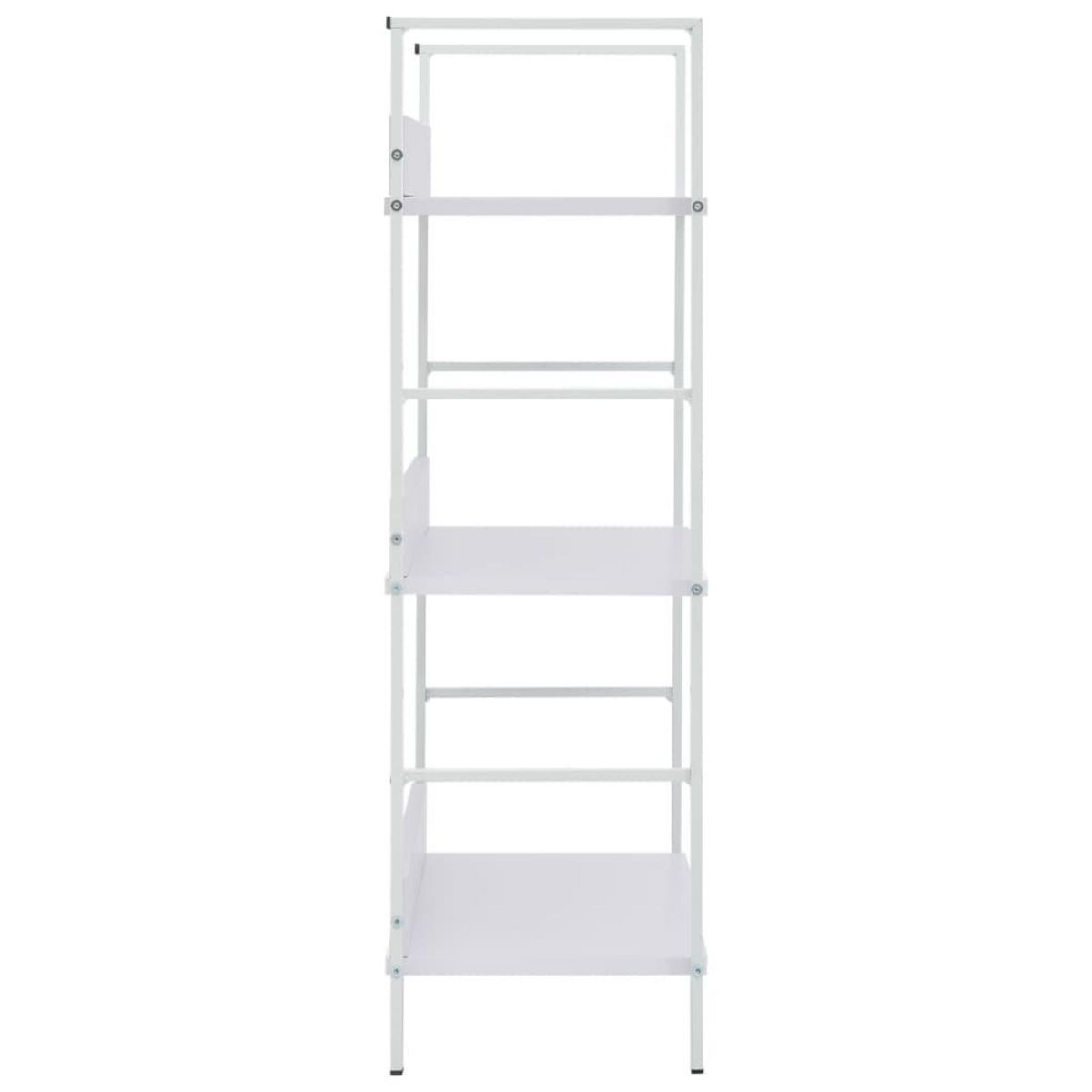 VIDAXL Bibliotheque a 3 niveaux blanc 60x27,6x90,5cm bois d'ingenierie