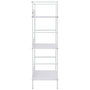 Voir la diapositive 4 : VIDAXL Bibliotheque a 3 niveaux blanc 60x27,6x90,5cm bois d'ingenierie