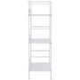 Voir la diapositive 4 : VIDAXL Bibliotheque a 3 niveaux blanc 60x27,6x90,5cm bois d'ingenierie