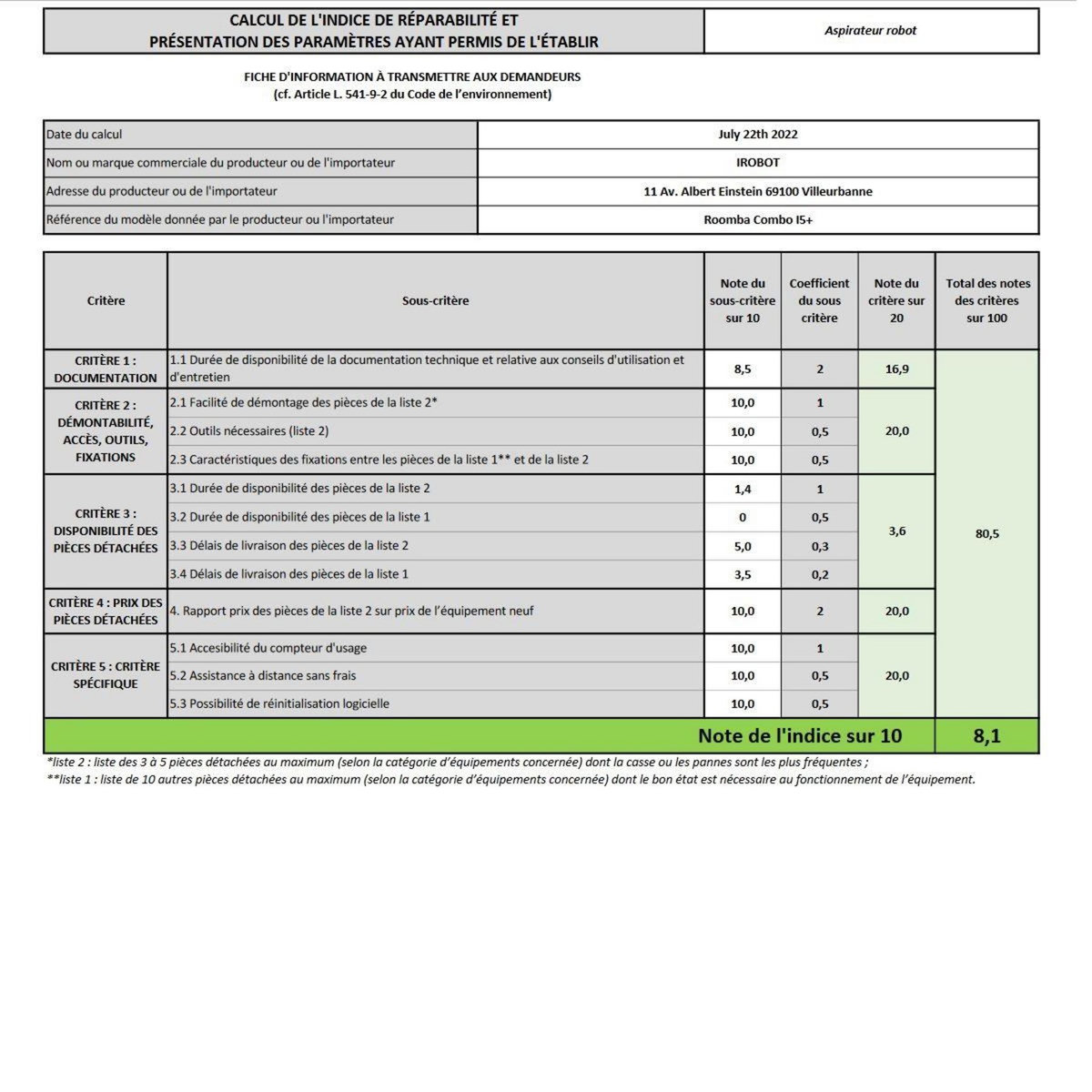 IROBOT Aspirateur/laveur robot connecté - i517640