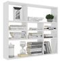 Voir la diapositive 3 : VIDAXL Etagere murale Blanc 90x16x78 cm Bois d'ingenierie