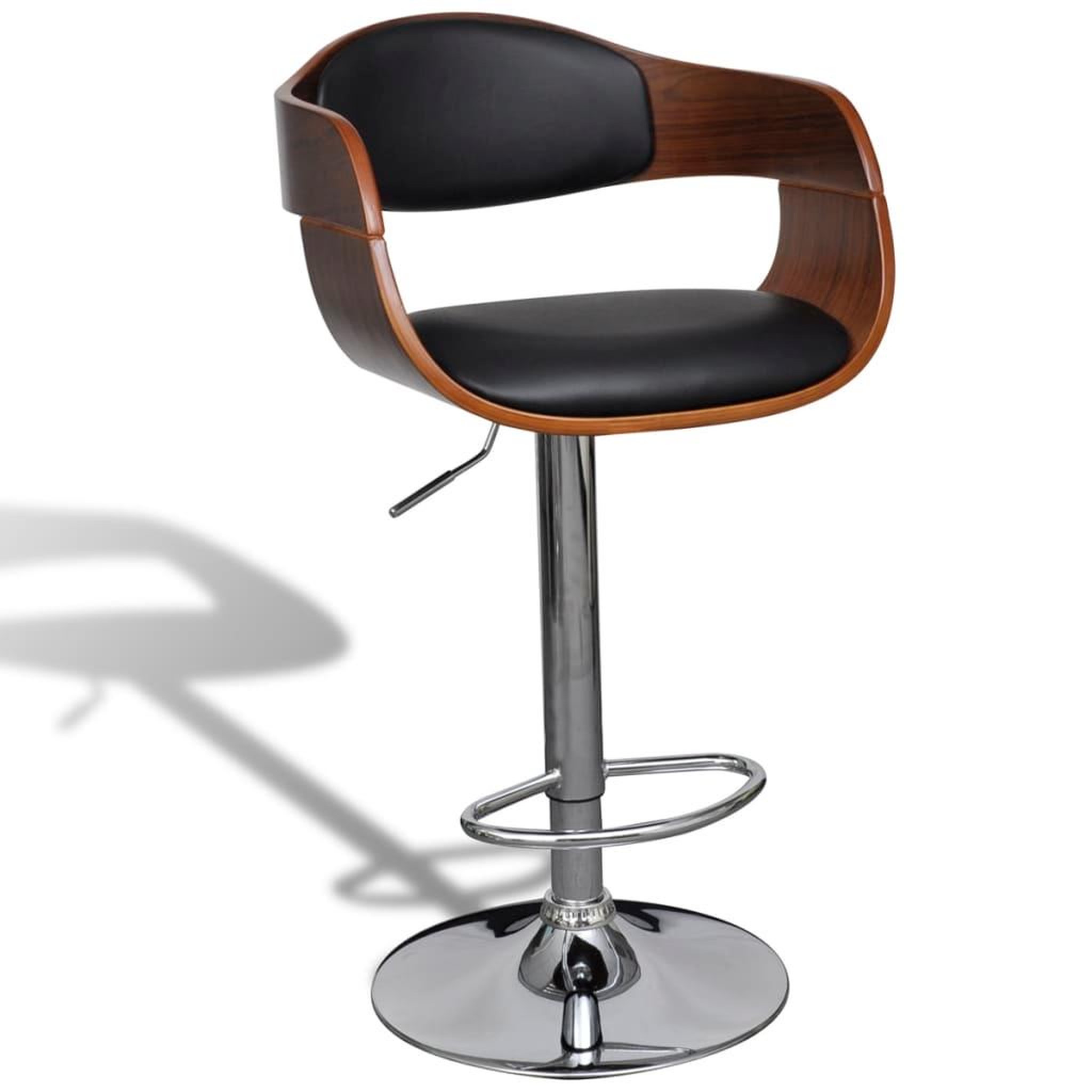 Voir la diapositive 5 : VIDAXL Tabourets de bar lot de 2 bois courbe et similicuir