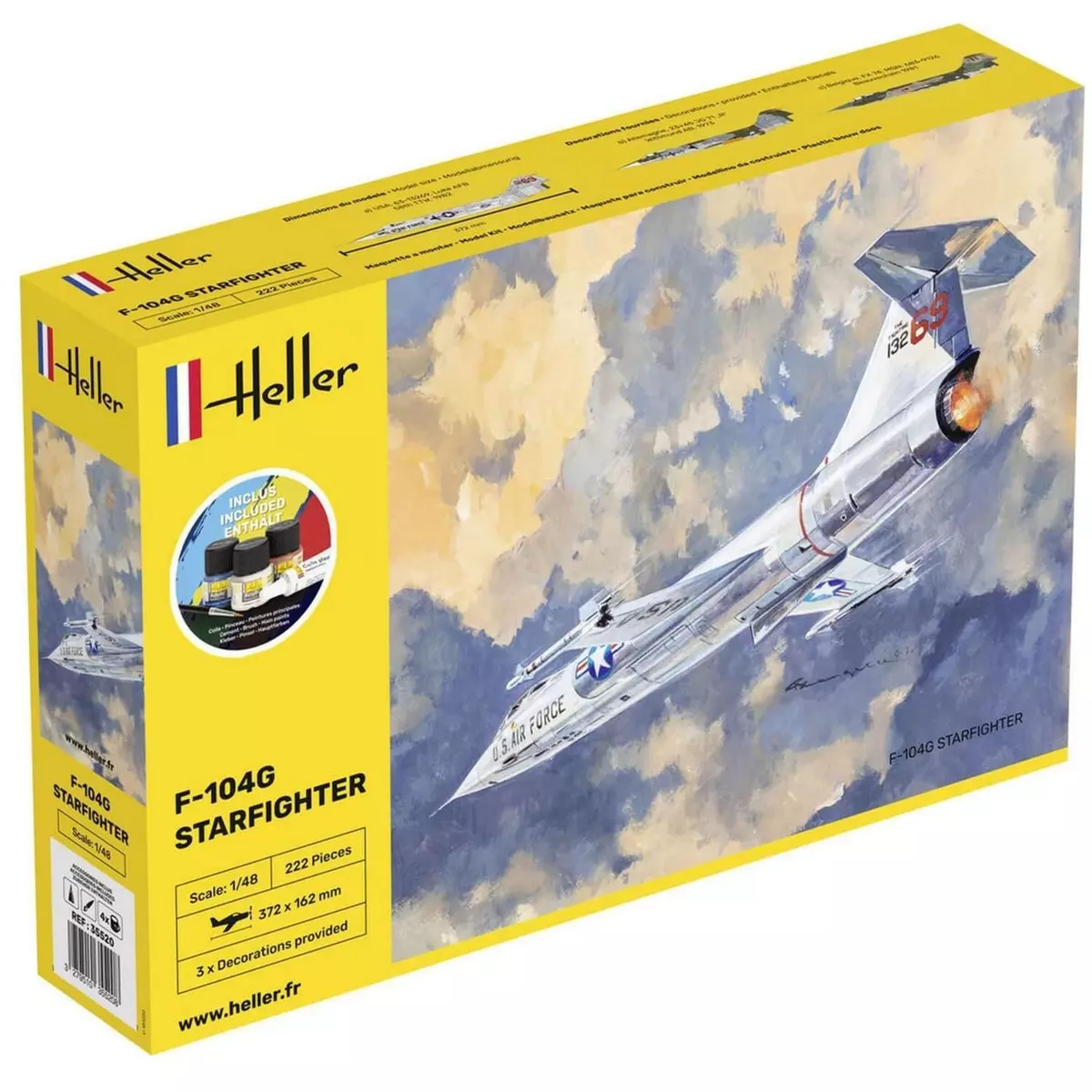 Heller Maquette avion : Starter Kit : F-104G Starfighter