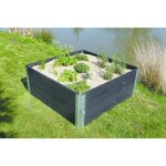 Nortene Paillage naturel 95 x 95 cm - pour jardin et potager 100% biodégradable - 500 g/m2