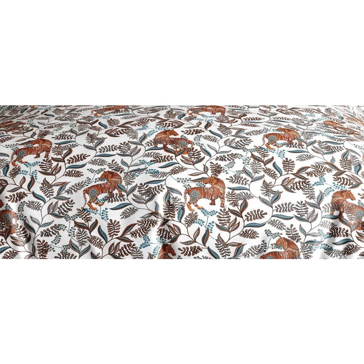 Les Ateliers du Linge Parure Housse De Couette 3pcs 200x200cm 100%coton 57fils Savane