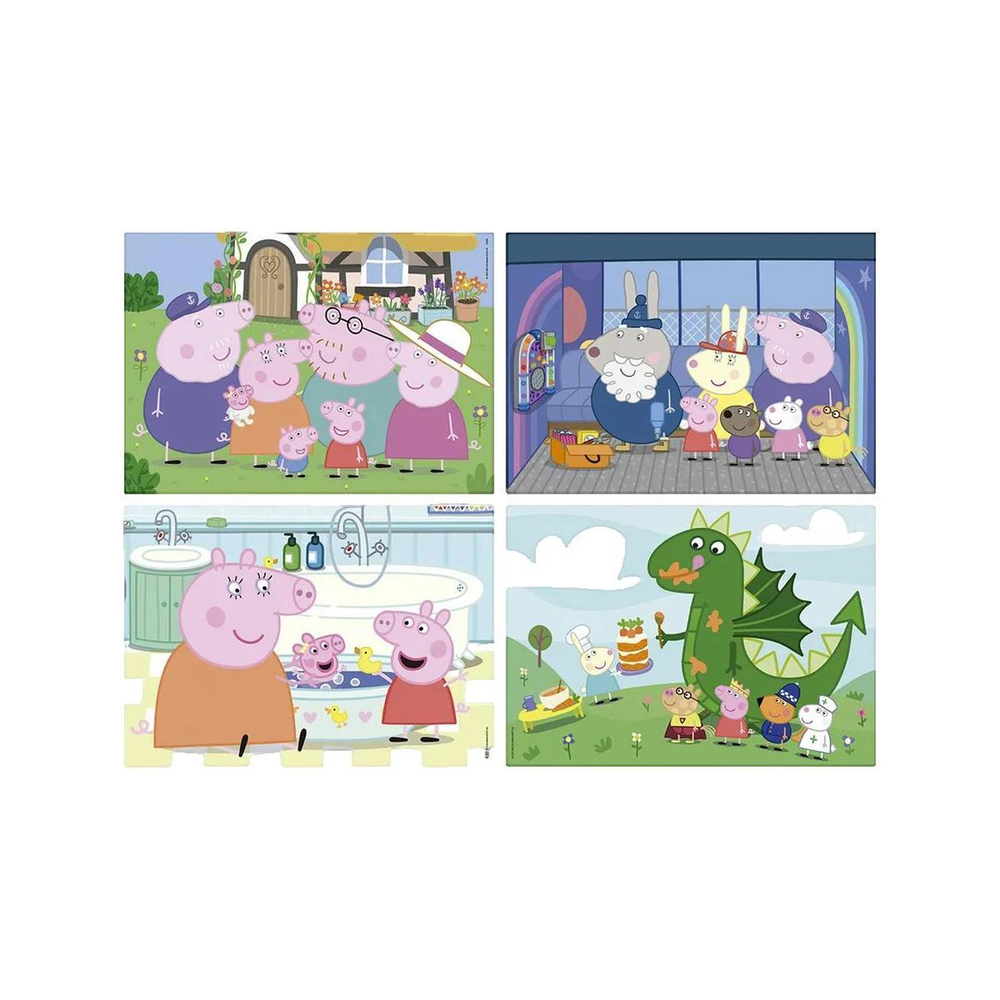 Voir la diapositive 2 : EDUCA Puzzle multi 4 junior 20 / 40 / 60 / 80 pièces - Peppa Pig - Enfant dès 3 ans - Puzzle éducatif évolutif - Educa