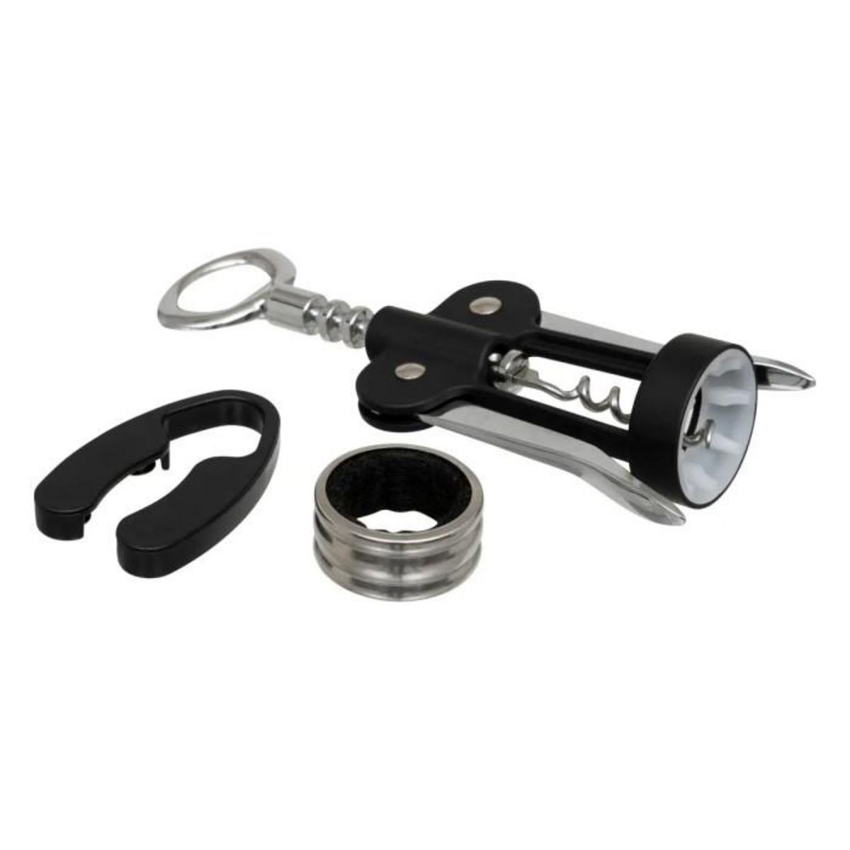 SECRET DE GOURMET Coffret Sommelier 3 Pièces  Cave  22cm Marron